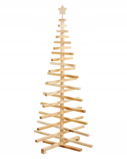 Vianočný stromček - LIVARNO domáci vianočný stromček z prírodného dreva 160 x šírka 85 cm