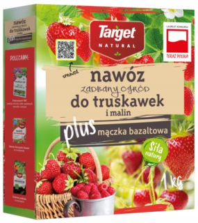 Prírodné hnojivo na jahody a maliny s čadičovou múkou granulát Target 1kg