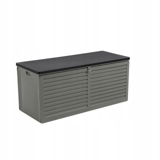 Záhradný úložný box - Plastový záhradný box, 490 l, sivý