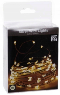 Svetlá na prvé sväté prijímanie, žiariaca girlanda 100LED TEPLÁ