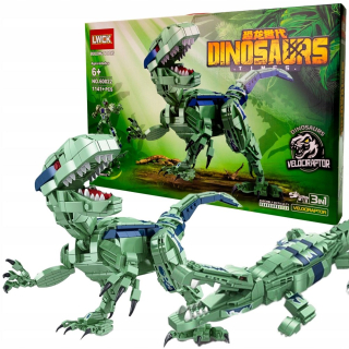 Stavebné bloky 3v1 Dinosaur World Jurassic Velociraptor 1141EL LARGE