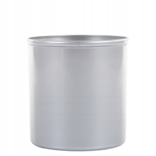 Kvetináč Leni, 21 cm, priemer 21 cm, plast, odtiene sivej a striebornej