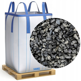 Štrk, kamene do záhrady - Black Grits Stone Dekoratívne kamene čadič 500 kg