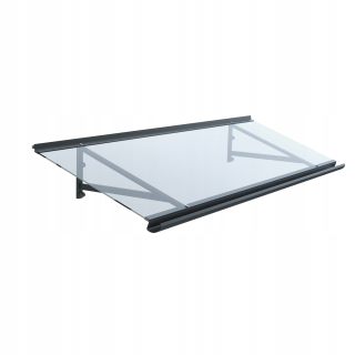 Strieška nad vchodové dvere - Podkrovie Antracite Canopy 140x45 cm