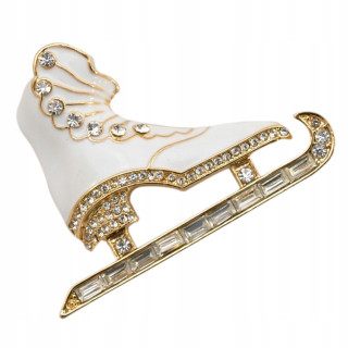 Ozdobná náprsná brošňa Rhinestone Ice