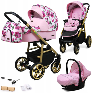 Kočík BabyLux Color Lux Sand Pearl 3v1