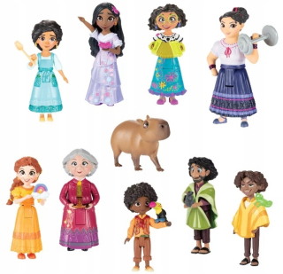 Rozprávková figúrka - DISNEY ENCANTO SET 10x BÁBIKA BÁBIKA MADRIGAL FAMILY CAPIBARA 21937