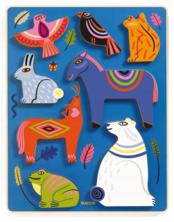 Puzzle DJECO Totem Animals 8 dielikov