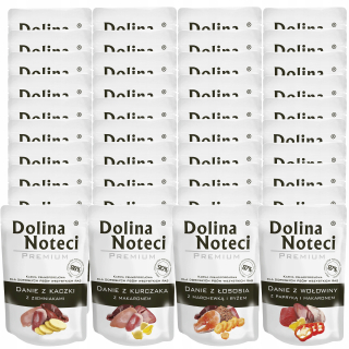 Konzervy mokré krmivo pre psa - DOLINA NOTECI Krmivo pre psov Mix of Flavors 40x100g