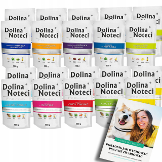 DOLINA NOTECI PREMIUM mora vrecúško na krmivo MIX CHUTÍ 20x500g + E-KNIHA PES