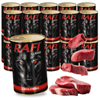 Rafi mokré krmivo hovädzie 18,6 kg