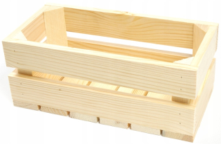 DEKORATÍVNA DREVENÁ KRABIČKA, HOBLOVANÁ 30x15x12
