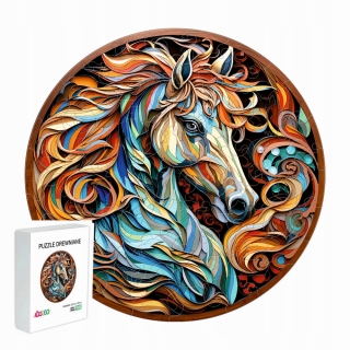 DREVENÉ PUZZZLE PRE DOSPELÉ DETI 145 KUSOV DARČEK KOŇ PRE DETI