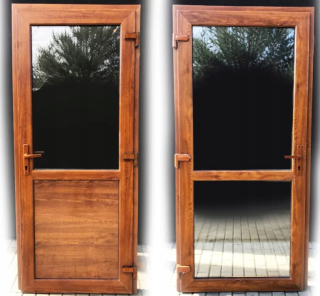 Exteriérové dvere - Nové dvere PVC 1000x2100 Biely PVC Polish 100x210