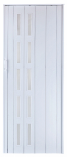 Interierové dvere - SKLÁDACIE DVERE ST5 BIELE FARBY 80 CM