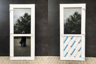 Exteriérové dvere - Súprava súpravy súprava uzamykateľná rukoväť vložte grafit