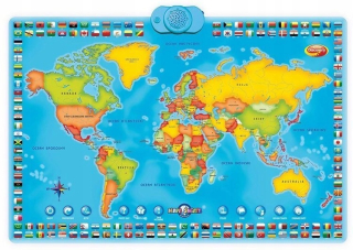Politická mapa Mapa sveta Dumel DD60853 30 cm x 65 cm