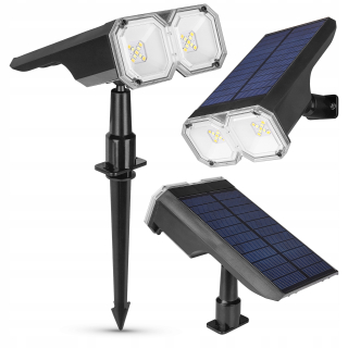 Solárna lampa Masterled, čierna, 26 cm, 1 ks.