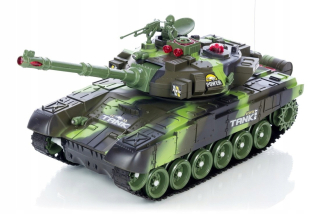 RC auto - Veľká RC Big War Tank 43 cm diaľkovo ovládaná nádrž 43 cm