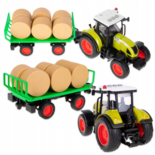 Traktor pre deti - Veľký príves na prepravu sena + 6 Bea