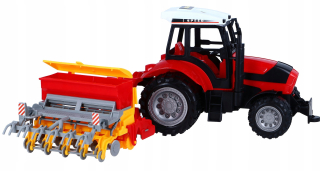 Traktor pre deti - VEĽKÝ TRAKTOR SO STROJOM POHON SEJAČA KAMENIVA POTTINGER POHYBNÉ PRVKY 53