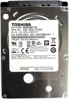Toshiba MQ04ABF100 1TB 2,5 128 MB 7 mm pevný disk