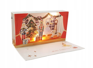 Vianočná pohľadnica - Luskáčik 3D Card Light na Vianoce
