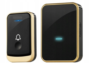 DOORBELL Cordless Bezbatériový Vodotesný