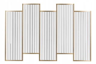 Dekoratívne Art Deco nástenné zrkadlo Garpe 120x80cm