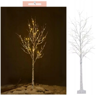 Dekoratívna breza 48 LED teplá 120 cm