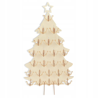 Stojatý adventný kalendár - vianočný stromček prázdny (vyplní sa samostatne)