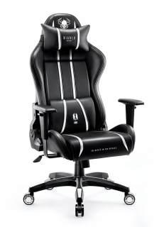 Herné kreslo Diablo Chairs X-One 2.0, čiernobiela ekokoža