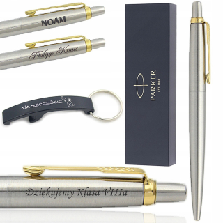 Pera - Parker Jotter GT Pen - Gravírovanie zadarmo + prívesok na kľúče