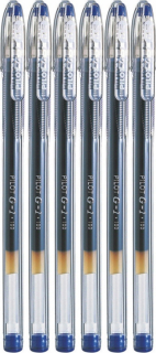 Pera - G1 pilotné gélové pero tenké modré x6
