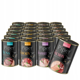 Konzerva pre mačky - Noteć Valley Piper Kot Mix Flavors 24x400G