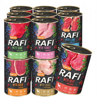 Rafi prepelica mokré krmivo 0,4 kg