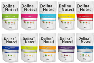 Konzervy mokré krmivo pre psa - Dolina Noteci mix príchutí 10 x 500g každá príchuť