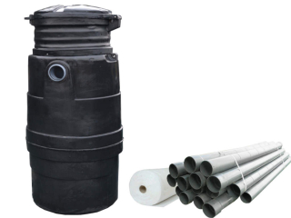 Čistiareň odpadových vôd s priesakovou drenážou, 1 komora, 600 l