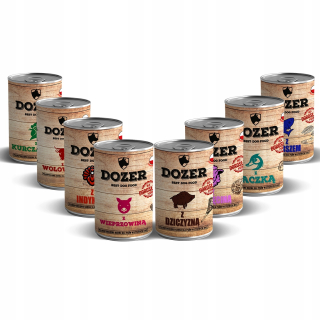 Dozer mokré krmivo pre psov mix príchutí 48 x 400g
