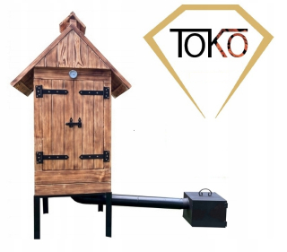 Drevená záhradná udiareň TOKO Wood Smokehouse SET