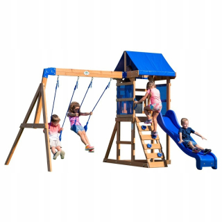 Drevené ihrisko Aurora Playhouse Slide Backyard Discovery