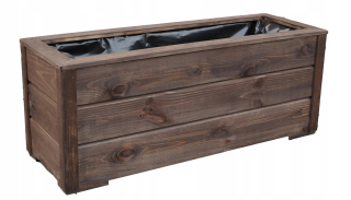 Drevený KVETINÁČ Záhradný kvetináč 120x35x40H