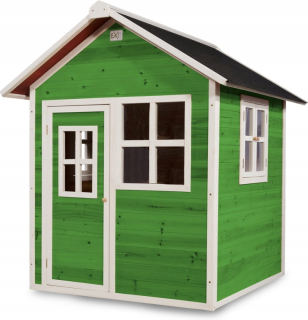 Drevený domček pre deti Loft 100 Exit - zelený