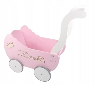 Hlboký kočík pre bábiky Tututela Pinkwithe
