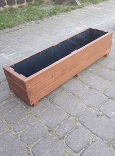 Kvetináč 75 cm x 20 x 17 cm viacfarebné drevo