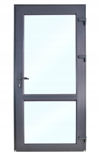 Exteriérové dvere - Dvere 110x210 PVC antracit externý vstup