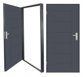Exteriérové dvere - Technické dvere drevené dvere rám 80 UT 41