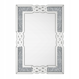 Veľké obdĺžnikové nástenné zrkadlo 60x90 cm MDF rám