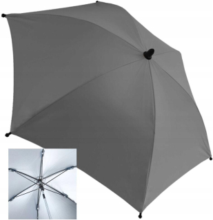 Titanový detský dáždnik na kočík, 70 cm, sivý