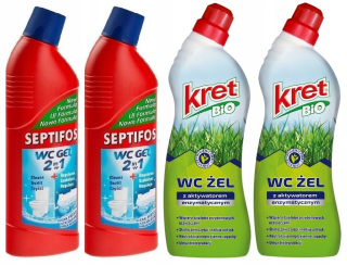 EKOLOGICKÝ KRET BIO GÉL WC 750 + SEPTIFOS WC 750m